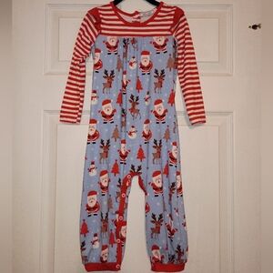 Little Millie Toddler Girl Festive Santa and Reindeer Pajamas Size 2T